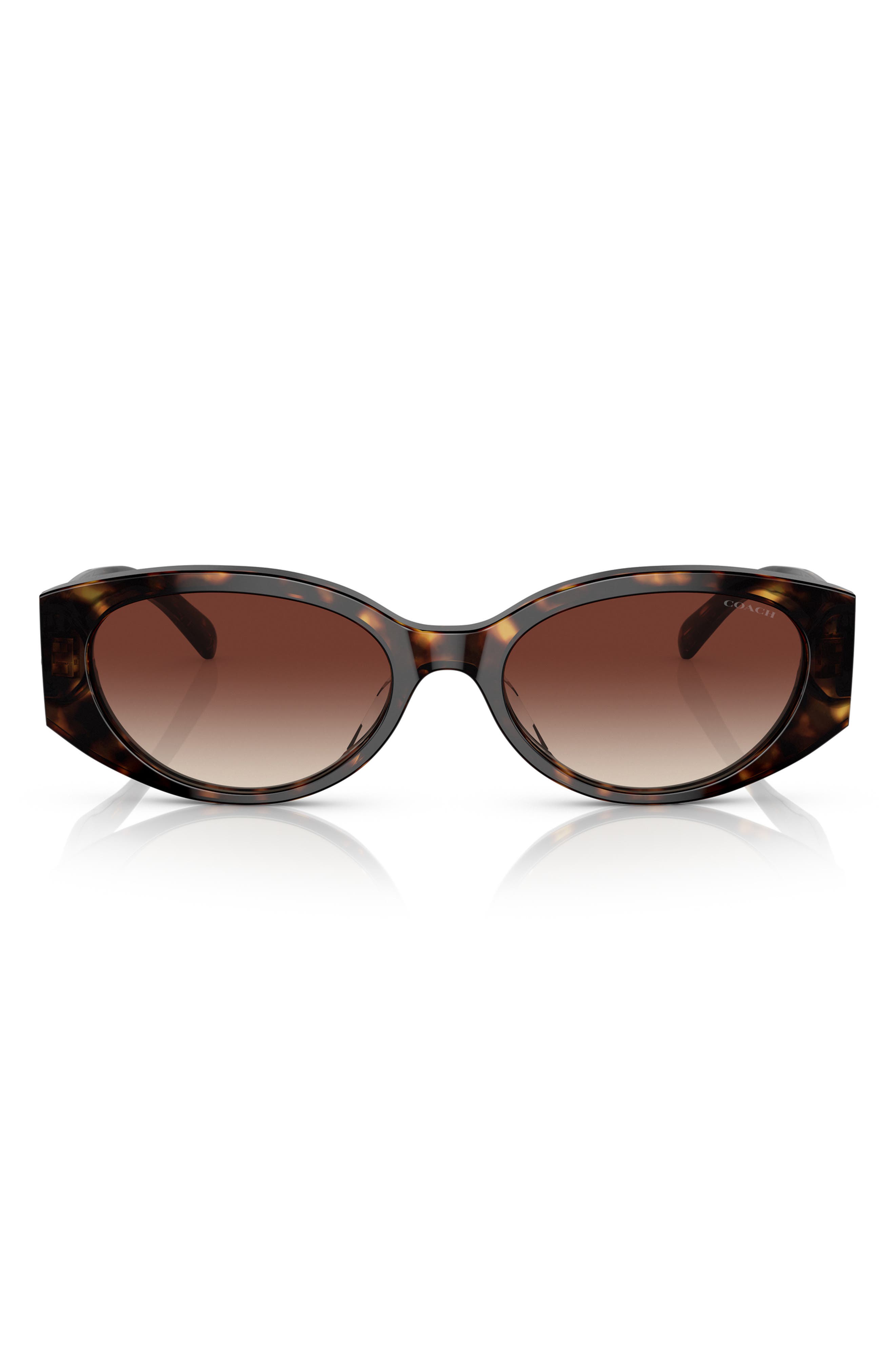 COACH 54mm Gradient Oval Sunglasses