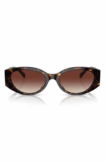COACH 54mm Gradient Oval Sunglasses