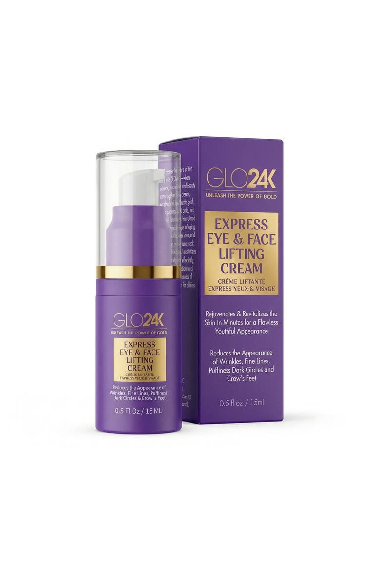GLO24K UNLEASH THE POWER OF GOLD Express Eye & Face Lifting Cream, Main, color, Na