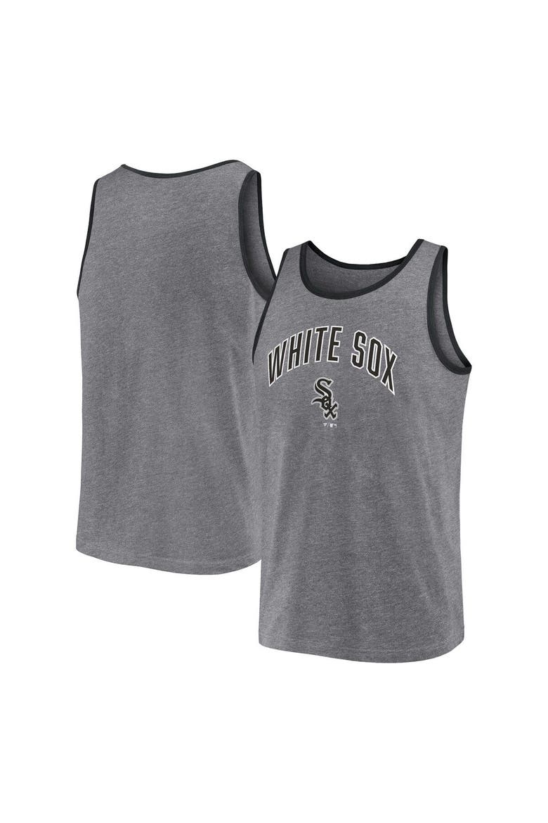 Men's Fanatics Branded  Heather Gray Chicago White Sox Primary Tank Top, Main, color, Heather Gray
