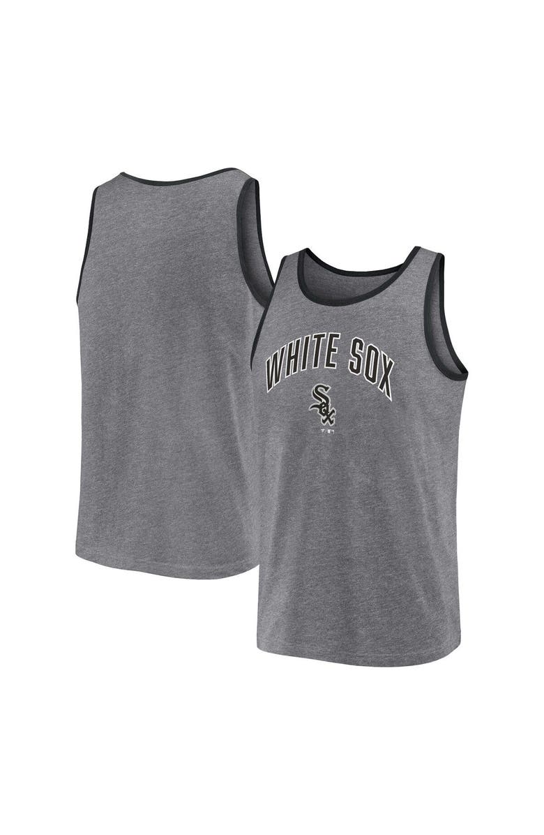 FANATICS Men's Fanatics Branded Heather Gray Chicago White Sox Primary Tank Top, Main, color, Heather Gray