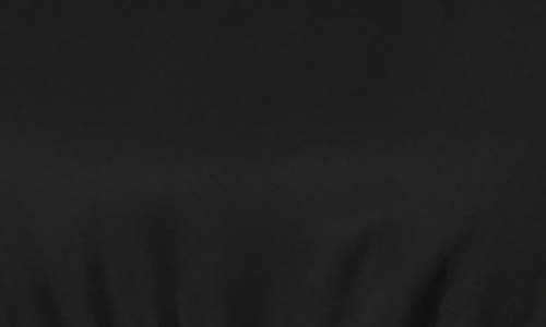 Standards & Practices Mixed Media Long Sleeve Maxi Dress In Black