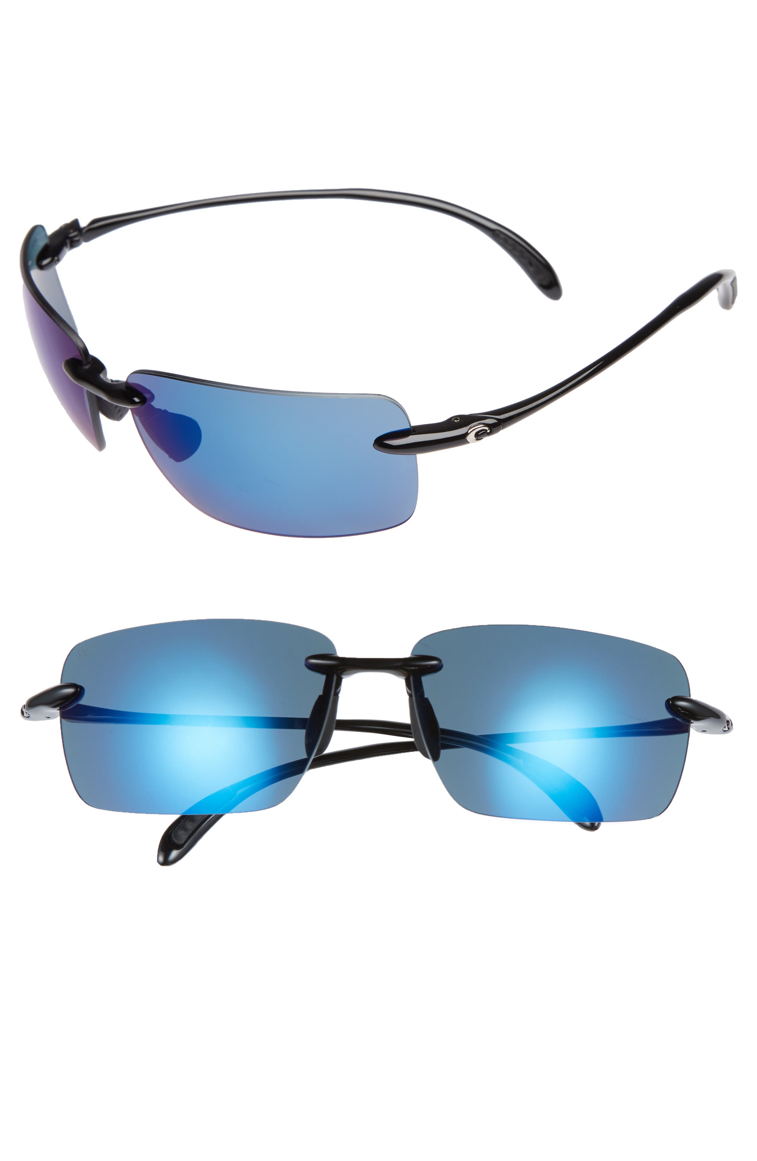 selected BLACK/ BLUE MIRROR
