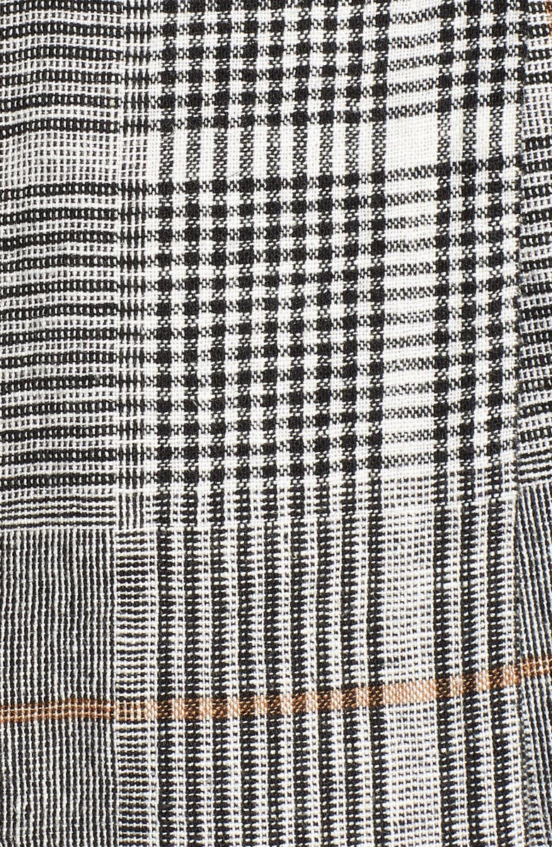 BP. Plaid Linen Blend Blazer, Alternate, color, 