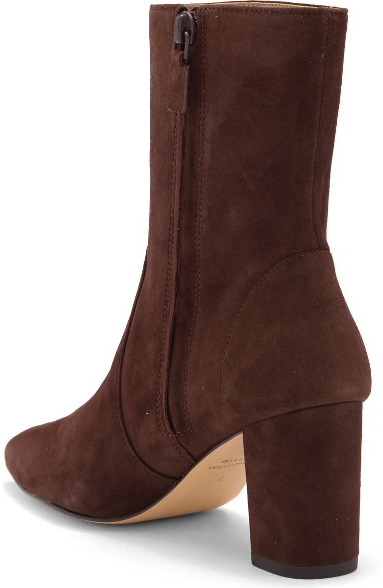Stuart Weitzman Renegade Block Heel Bootie, Alternate, color, Walnut