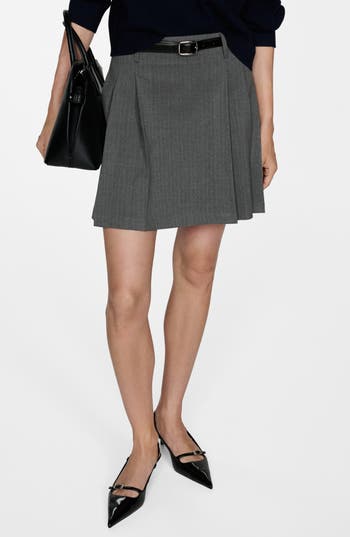 Mango Pleated Miniskirt