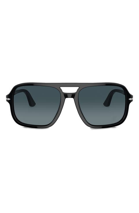 58mm Polarized Pilot Sunglasses