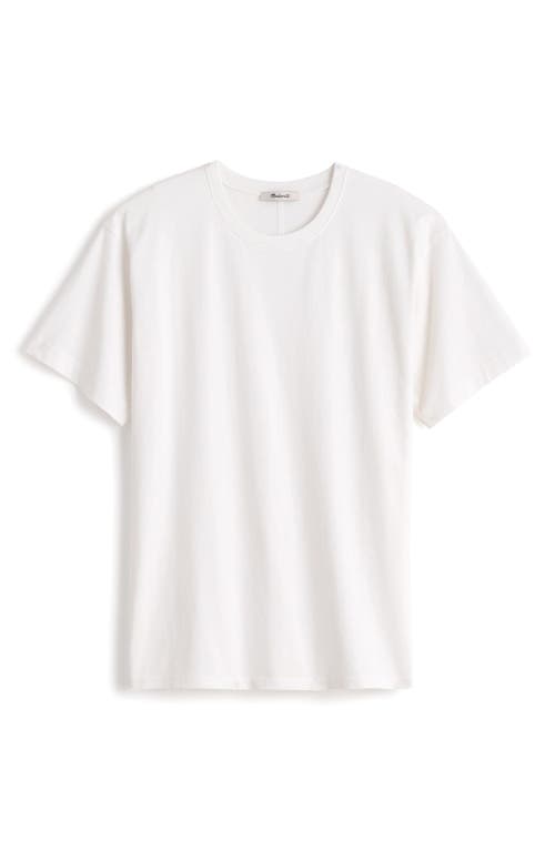 Shop Madewell Cotton Relaxed Oversize T-shirt In Eyelet White