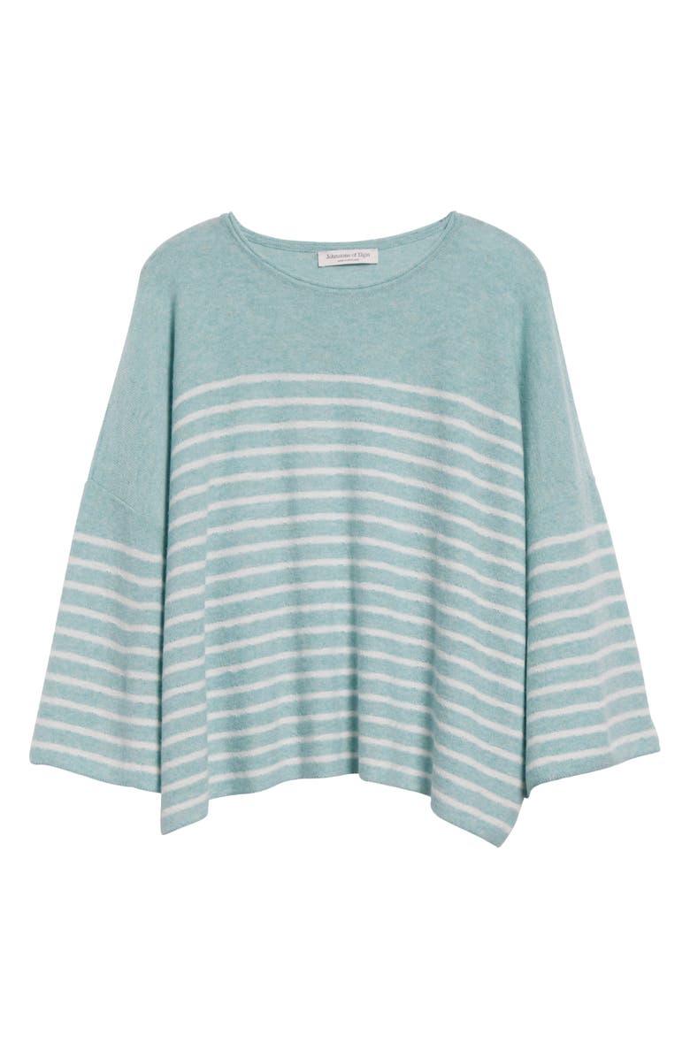Johnstons of Elgin Stripe Cashmere Sweater, Alternate, color,