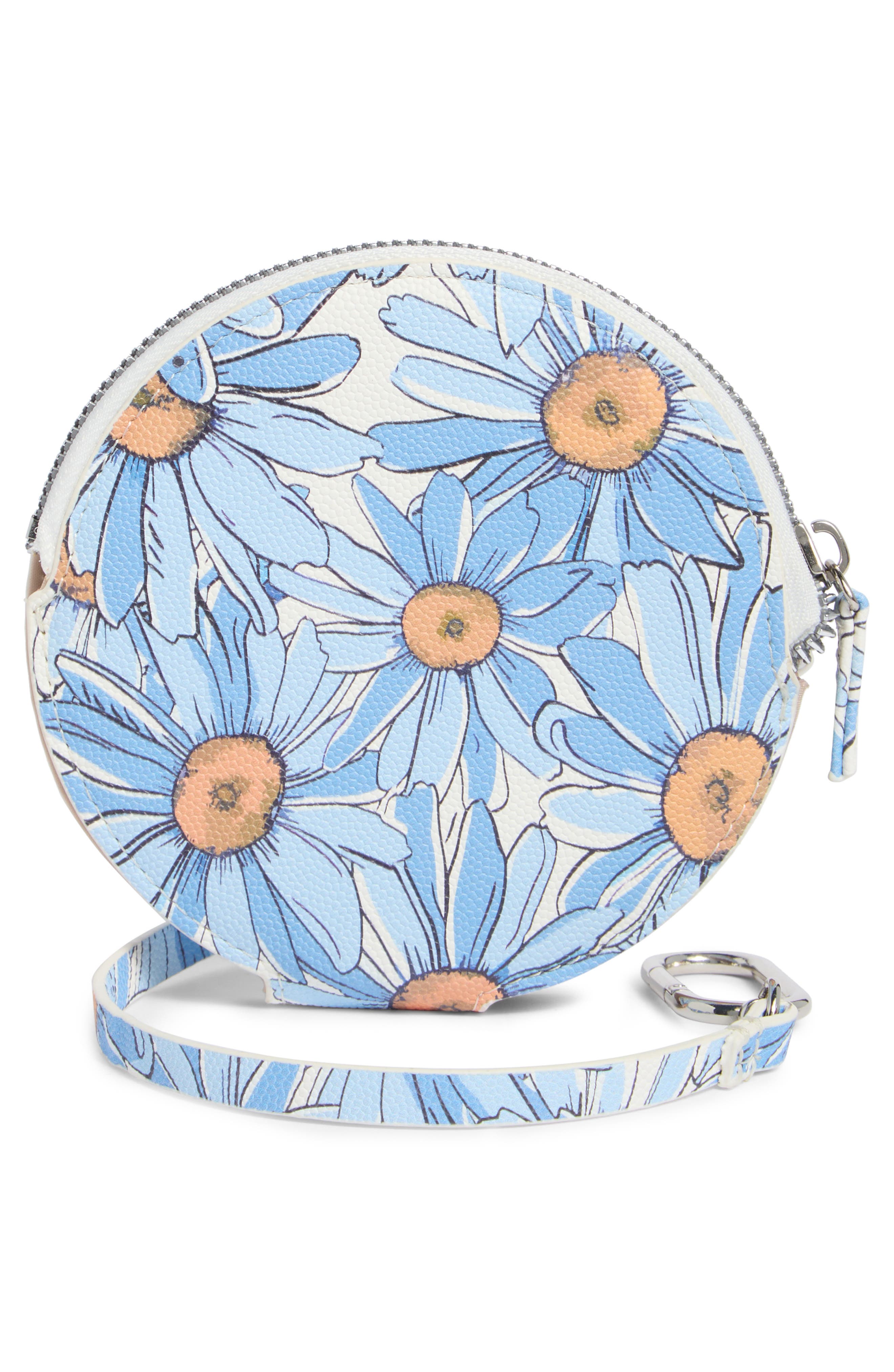 MUNDI SMALL LEATHER GOODS Ashley Floral Wristlet Clutch, Alternate, color, Daisyland