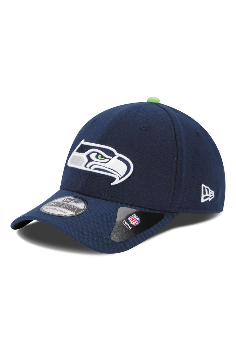 Seattle Seahawks New Era 39THIRTY Team Classic Flex Hat - College Navy, Main, color, NAVY