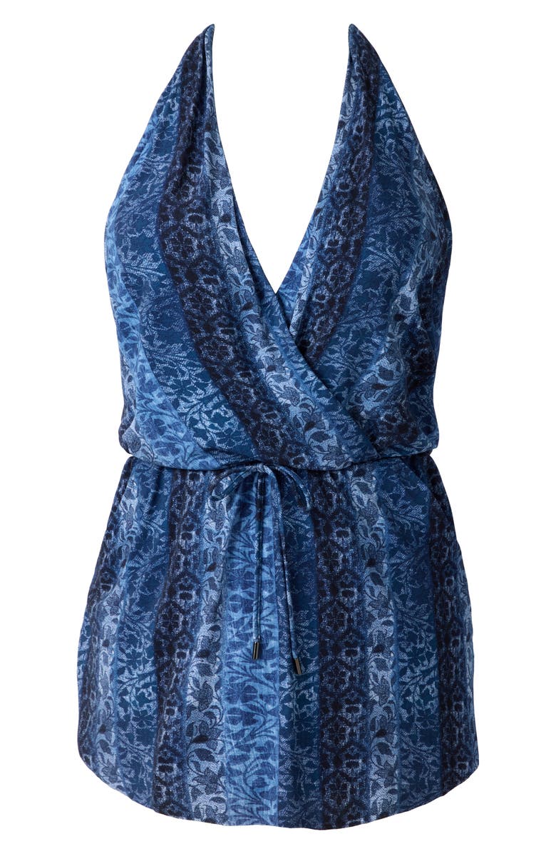 Magicsuit<sup>®</sup> Via Roma Ellie Skirted One-Piece Swimsuit, Alternate, color, Blue Multi