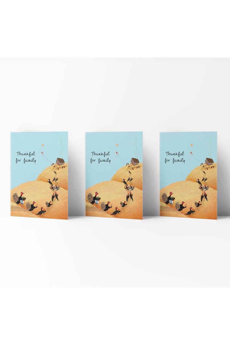 Fall/Halloween Greeting Cards "Turkey Gathering", Main, color, Multi-Pack