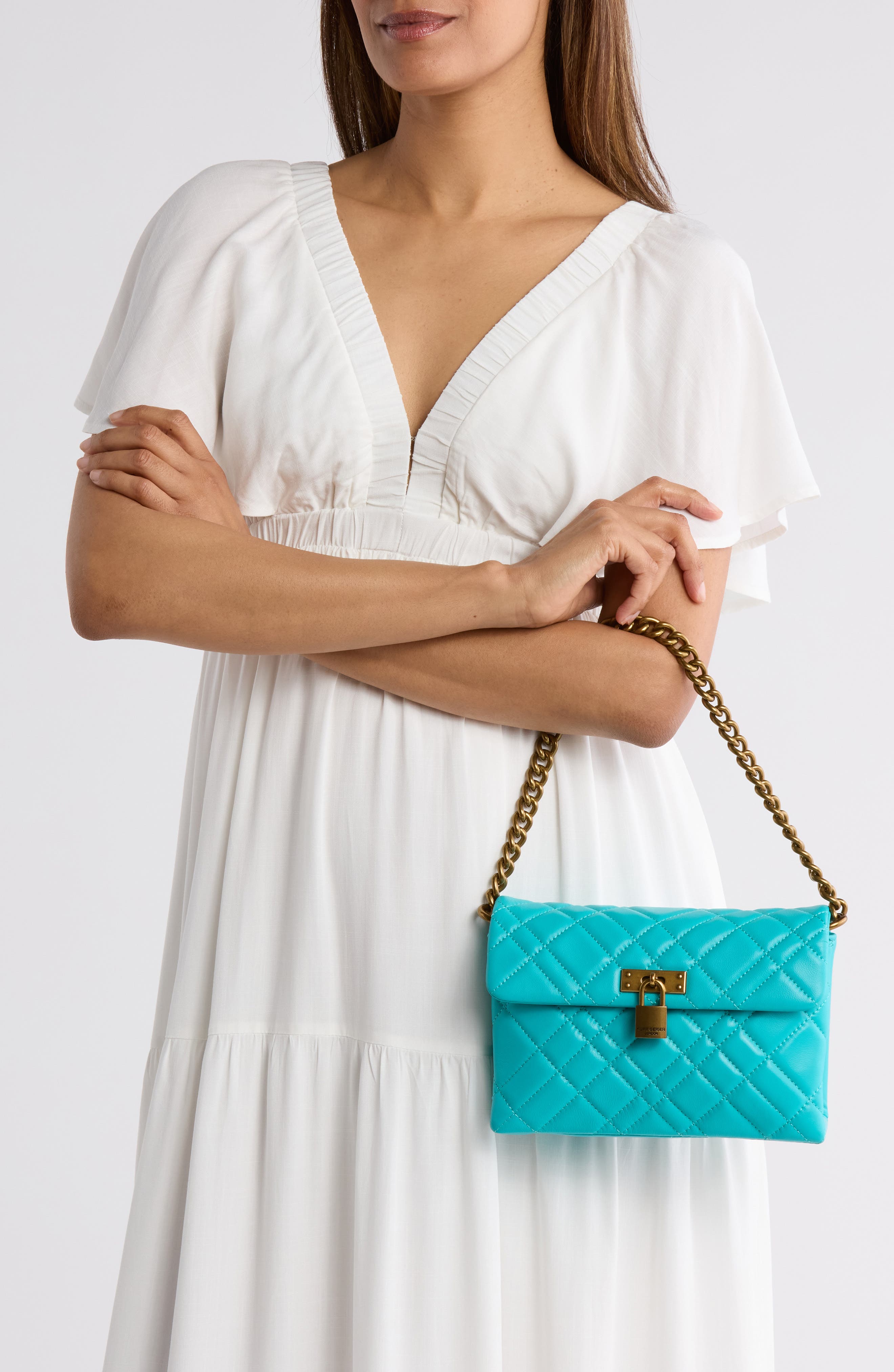 Kurt Geiger London Medium Brixton Lock Bag, Alternate, color, 