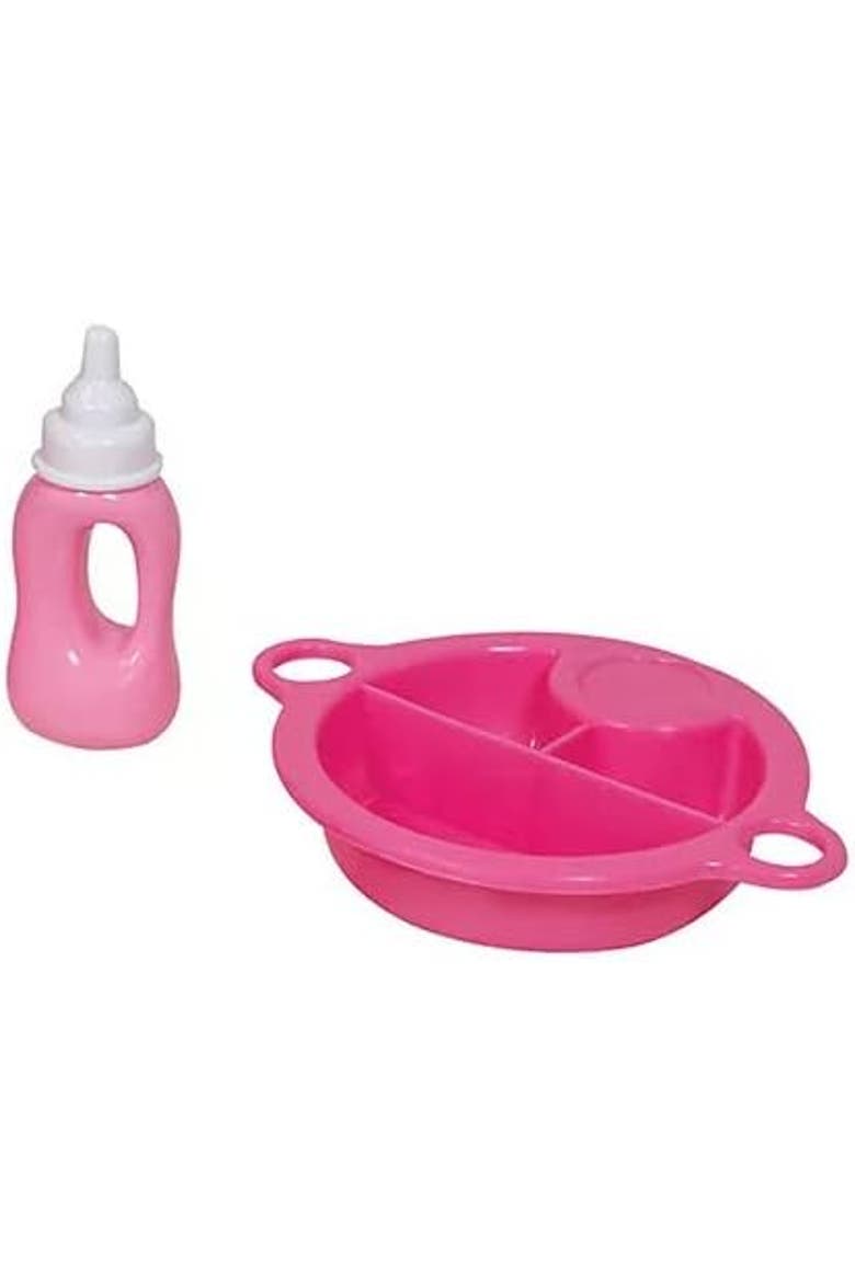 13 Inch Talking Baby & Feeding Accessories Set, Pink & Cat, 30 Sounds, Alternate, color, Pink