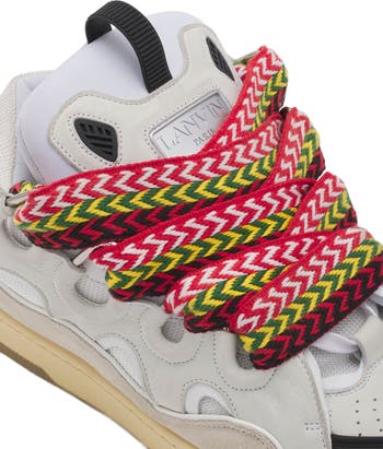 LEATHER CURB SNEAKERS