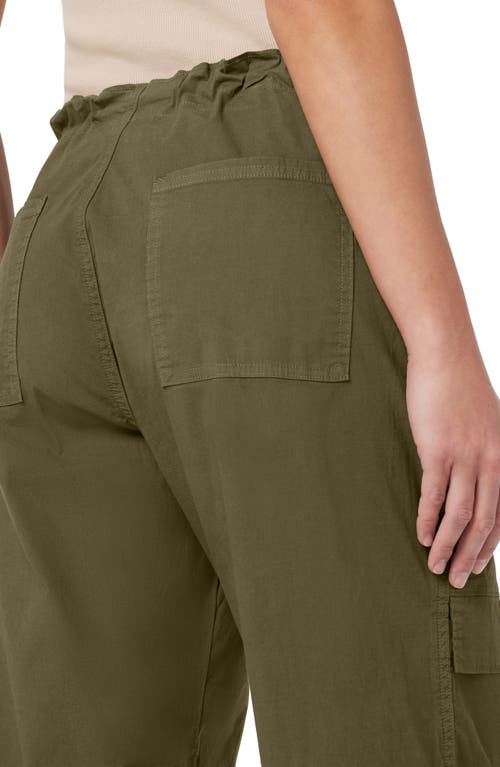 Hudson Jeans Stretch Cotton Parachute Cargo Pants In Green