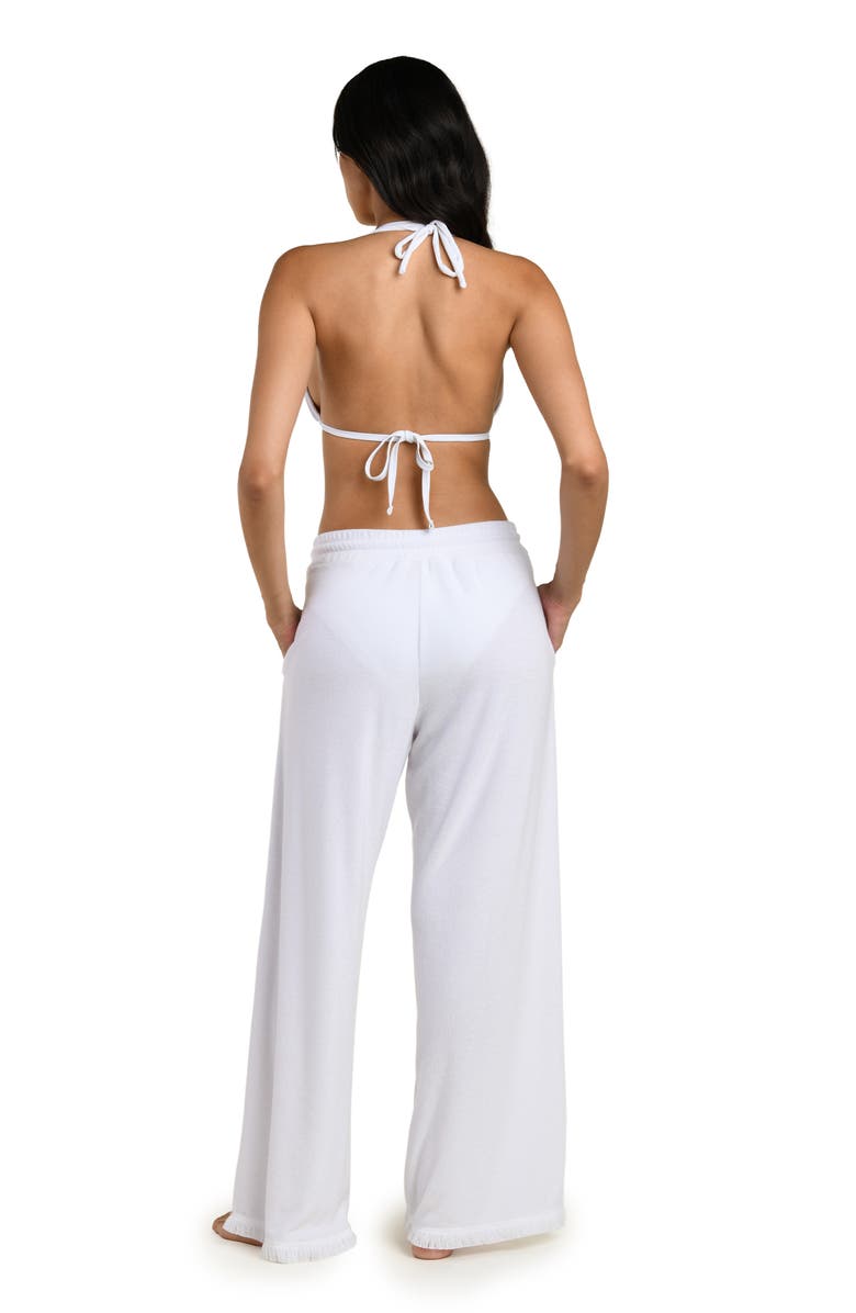 La Blanca Wild Nomad Cover-Up Pants, Alternate, color, White