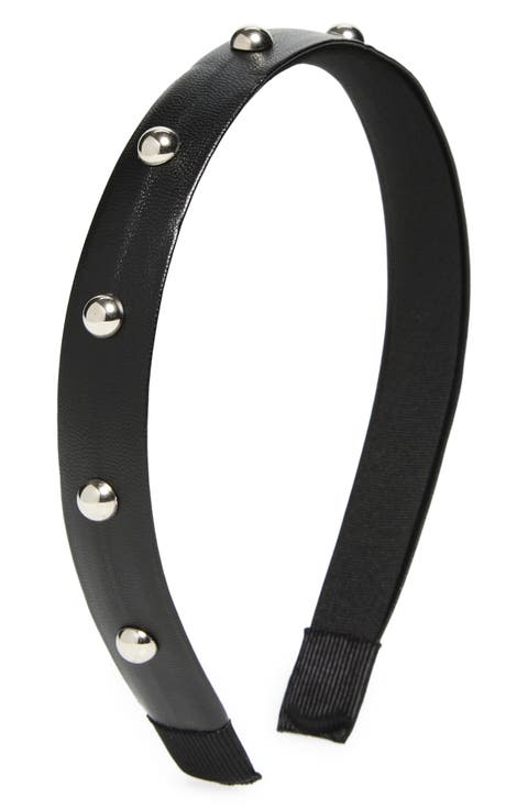 Kids' Studded Faux Leather Headband (Big Kid)