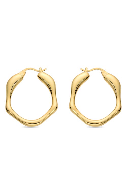 Eye Candy Los Angeles Assian Hexagon Hoop Earrings