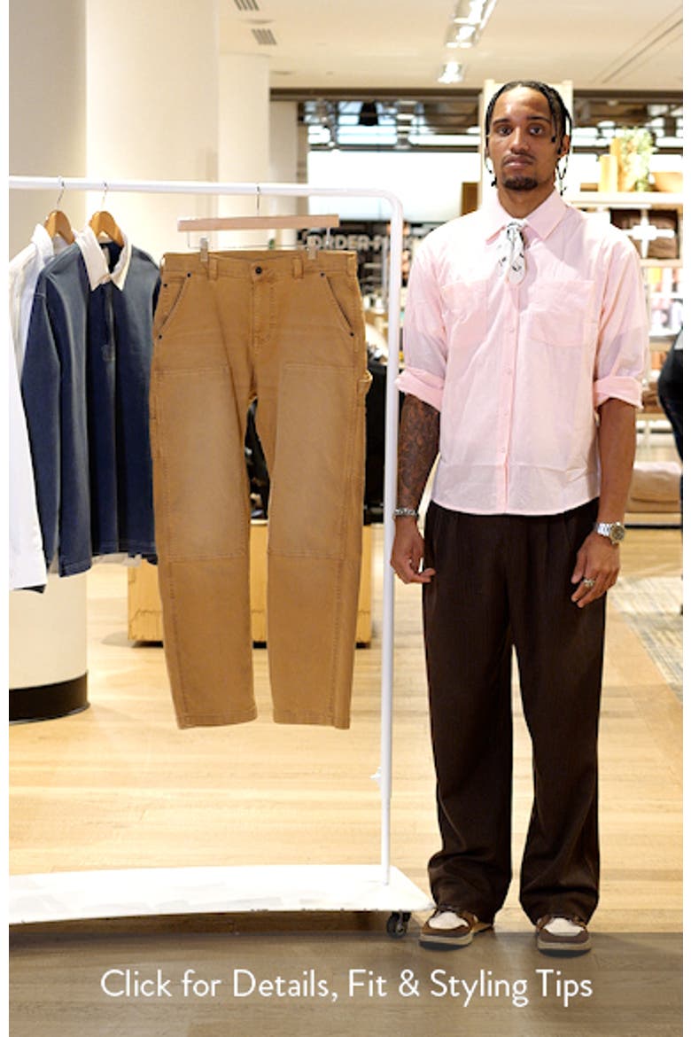 Double Knee Stretch Cotton Carpenter Pants video