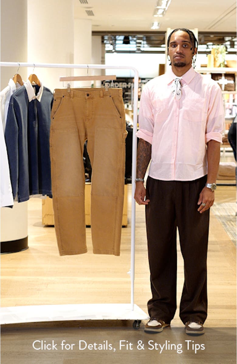Double Knee Stretch Cotton Carpenter Pants, sales video thumbnail