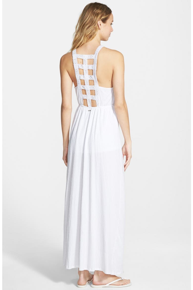 'Pretty Please' Maxi Dress, Alternate, color, WHITE