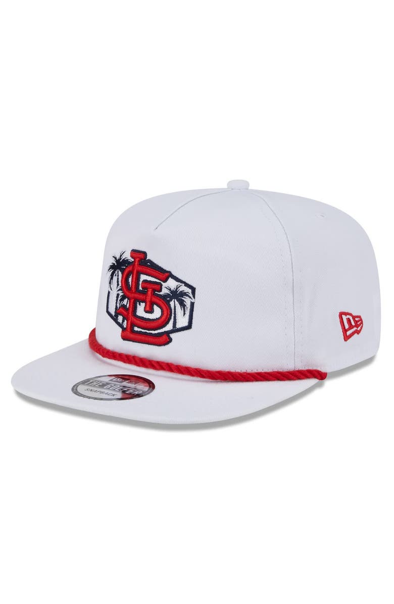 New Era Men's New Era White St. Louis Cardinals 2025 Spring Training Palm Golfer Snapback Hat, Alternate, color,