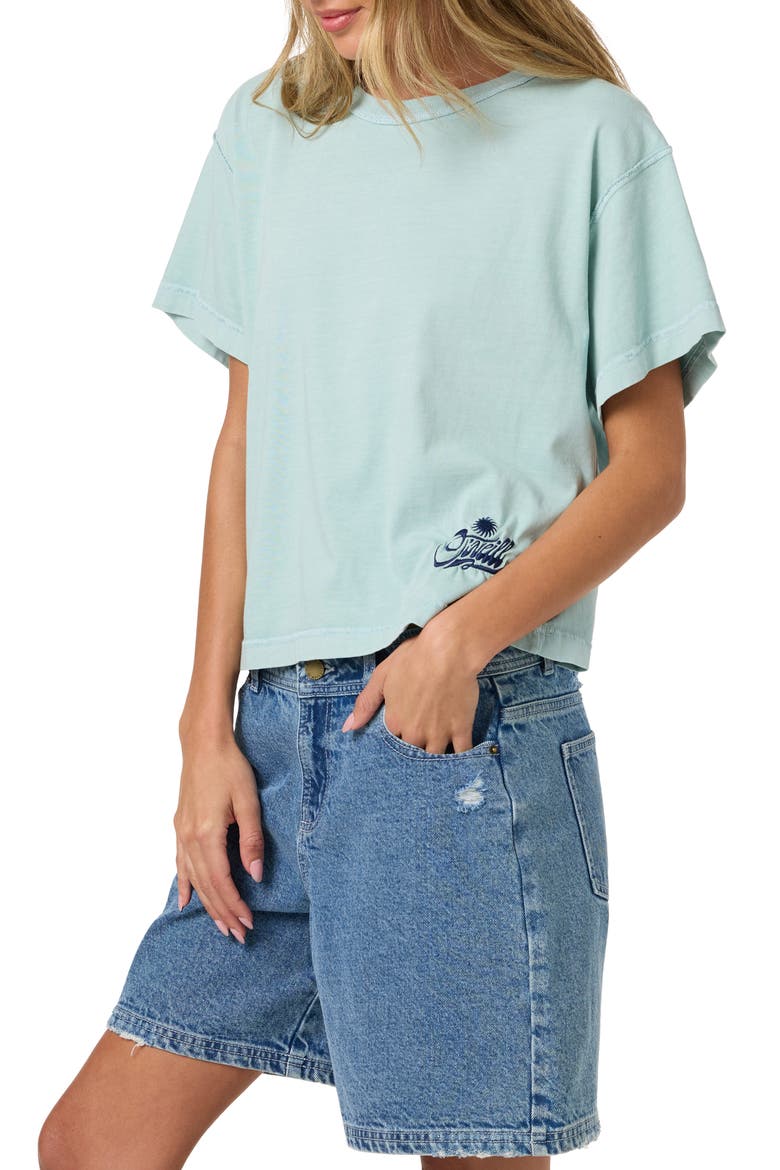 OG Radical Sun Boxy Graphic Tee, Alternate, color, AGATE GREEN