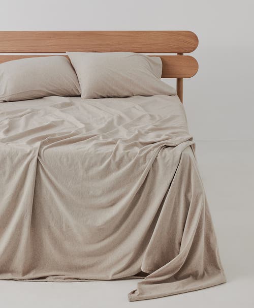 Pact Organic Favorite Tee Jersey Sheet Set In Neutral