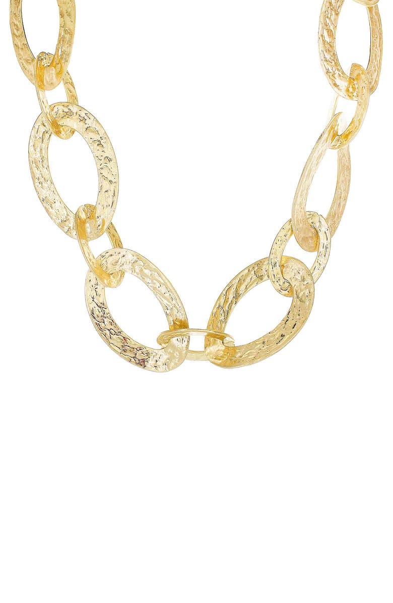 Panacea Textured Link Necklace, Main, color, 