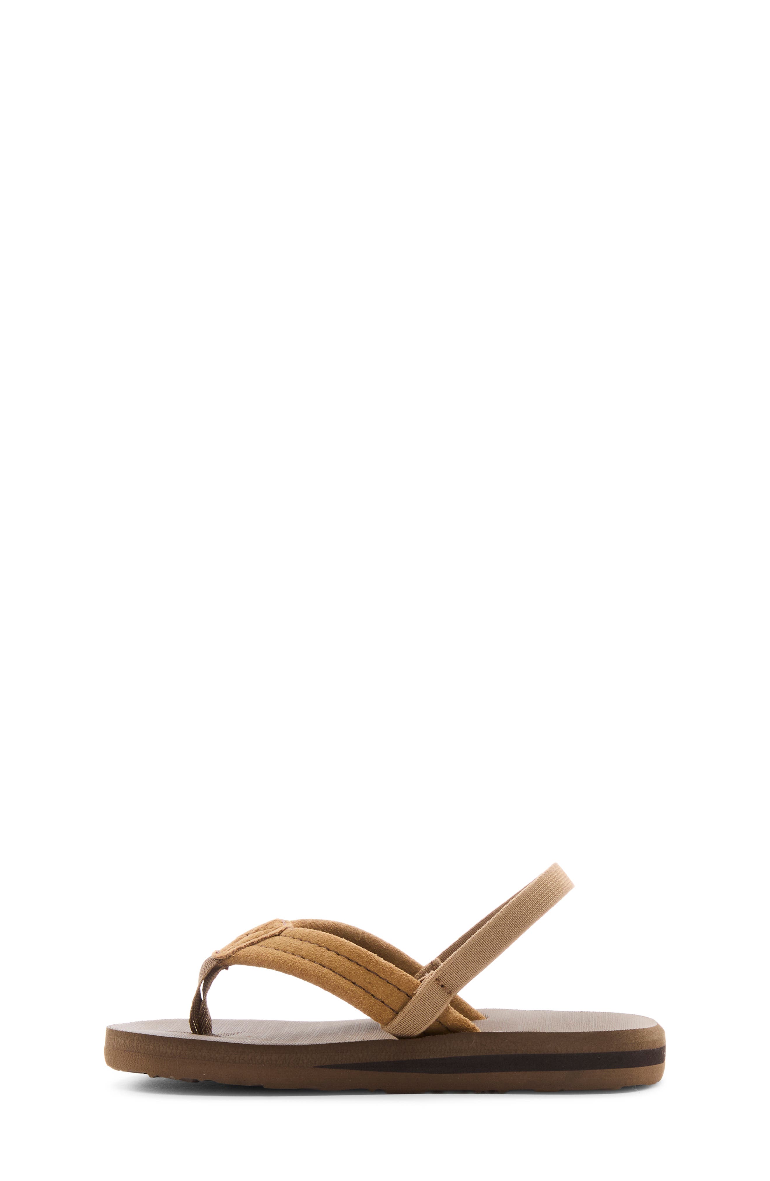 Quiksilver Kids' Carver Suede Core Slingback Slide, Alternate, color, Tan/ Tan