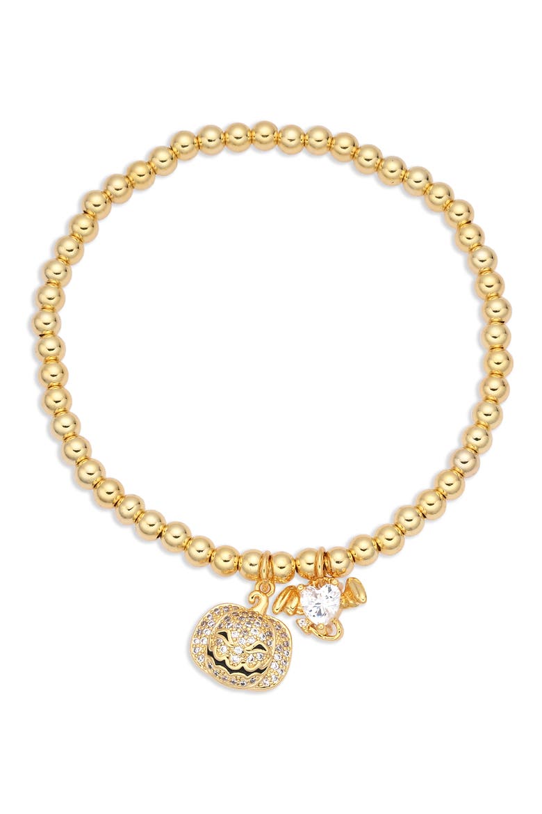 Boo & Bling 3-Pack Stretch Charm Bracelets, Alternate, color, GOLD