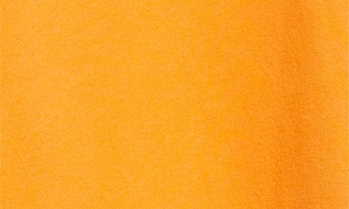 Happy Camp3r Puff Series Core Logo Cotton Blend Hoodie In Orange
