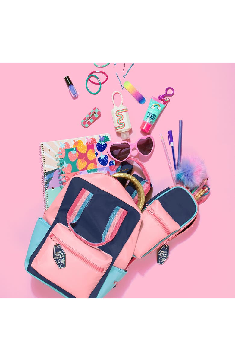 Style.Lab Fashion Angels Harlow Colorblock Backpack and Pouch Set, Alternate, color, Multicolored