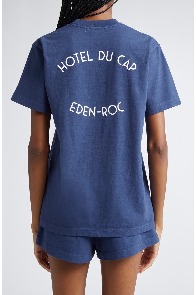 Hotel du Cap Cotton Graphic T-Shirt, Alternate, color, INDIGO