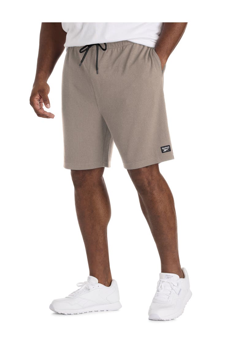 Big & Tall Performance Textured Shorts, Main, color, GRAINY GREY