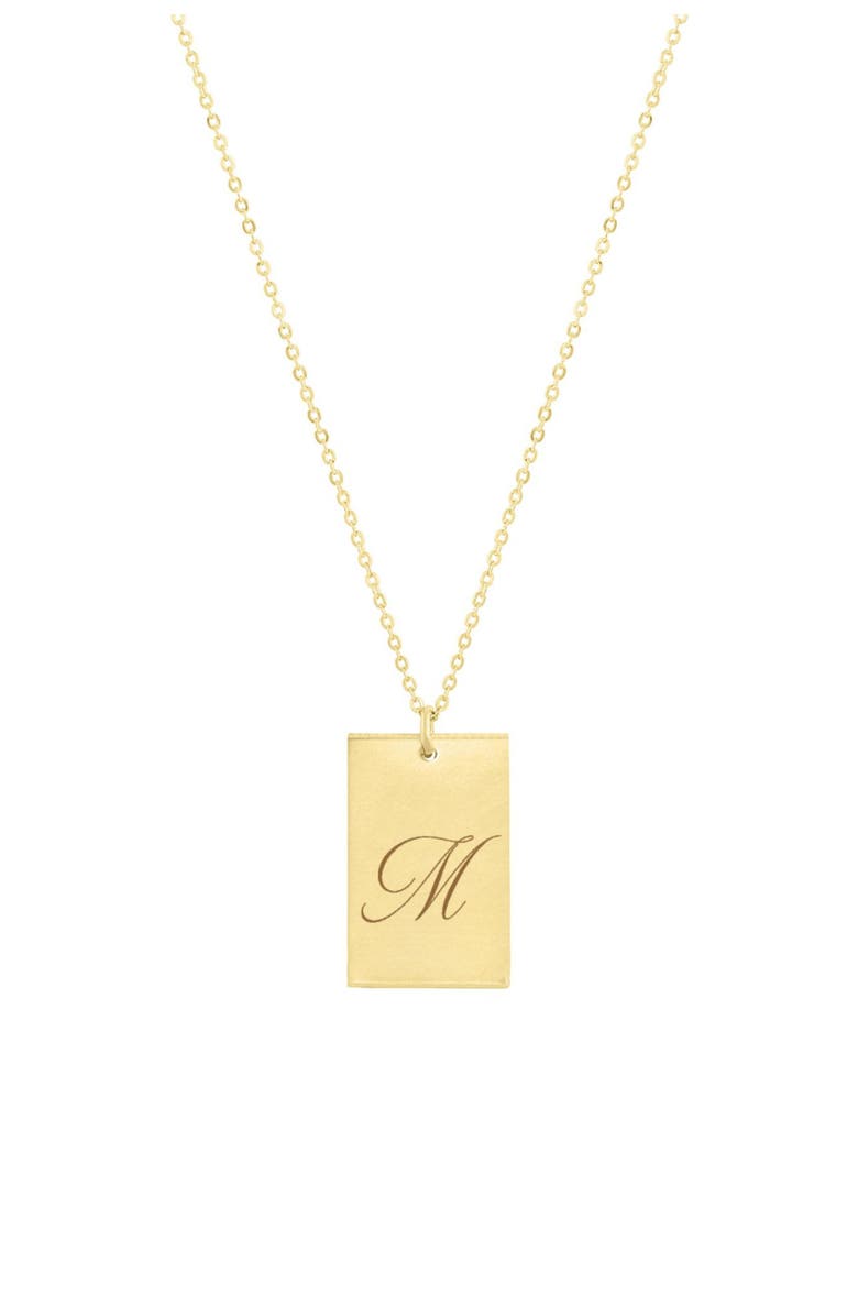 Set & Stones Stella Initial Necklace, Main, color, Gold / N