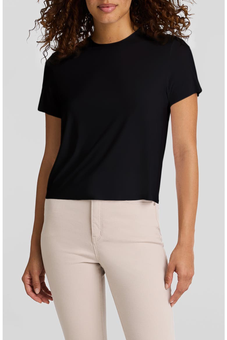 Butter Crewneck T-Shirt, Main, color, BLACK