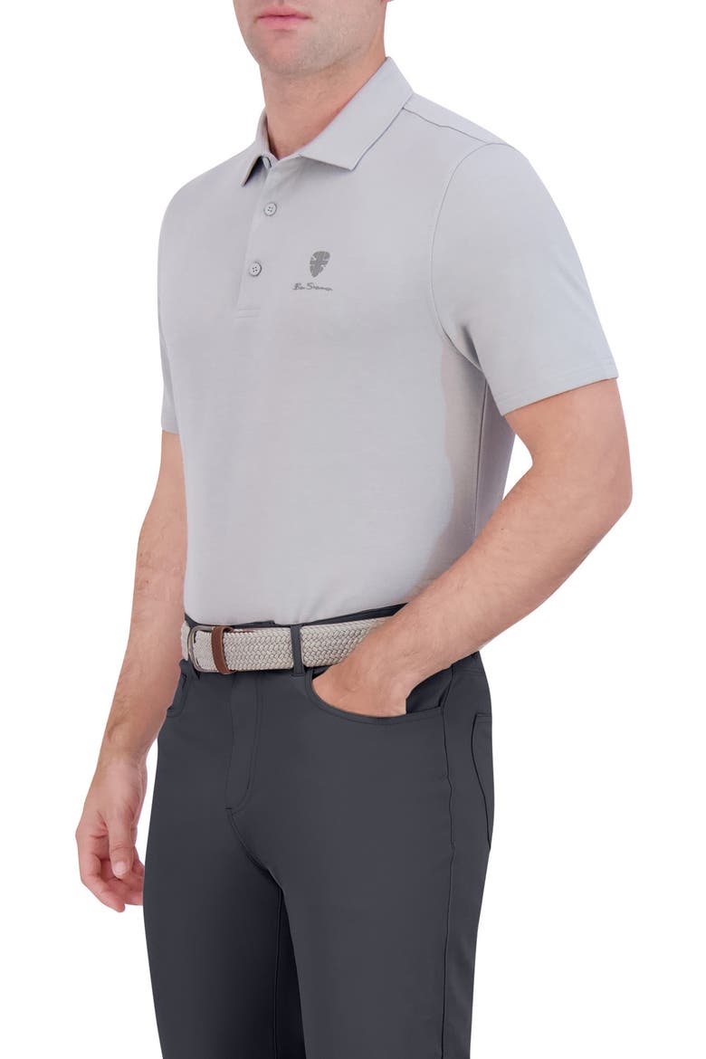 Sports Fit Tech Jersey Polo, Alternate, color, LIGHT GREY
