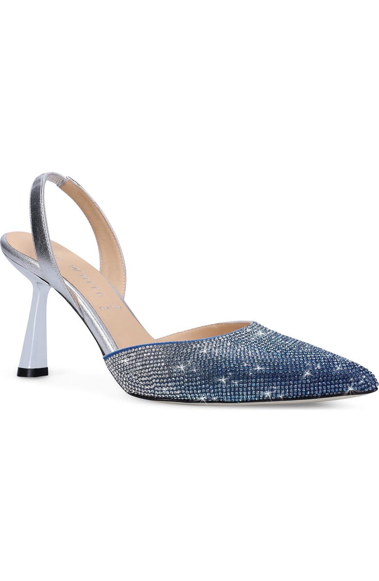 Ron White Daphny Slingback Pointed Toe Pump, Main, color, Silver