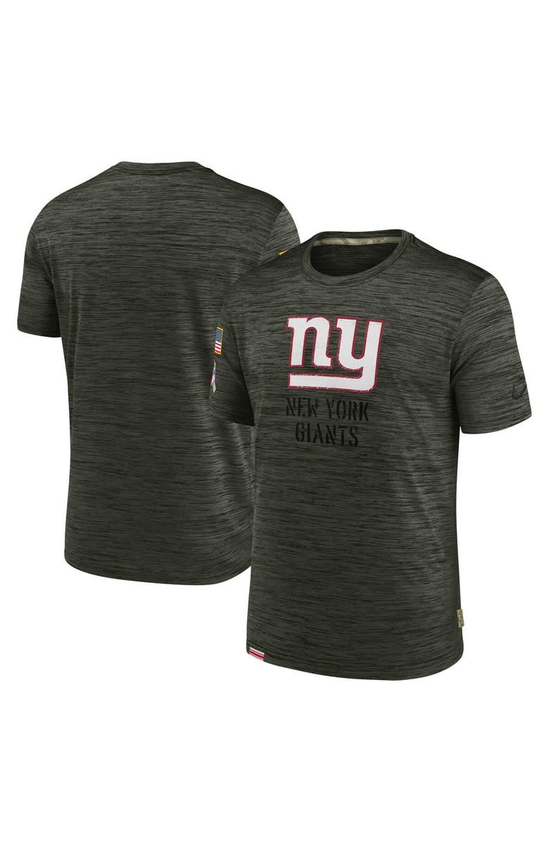 Nike Men's Nike Olive New York Giants Salute to Service Velocity Team T-Shirt, Main, color,