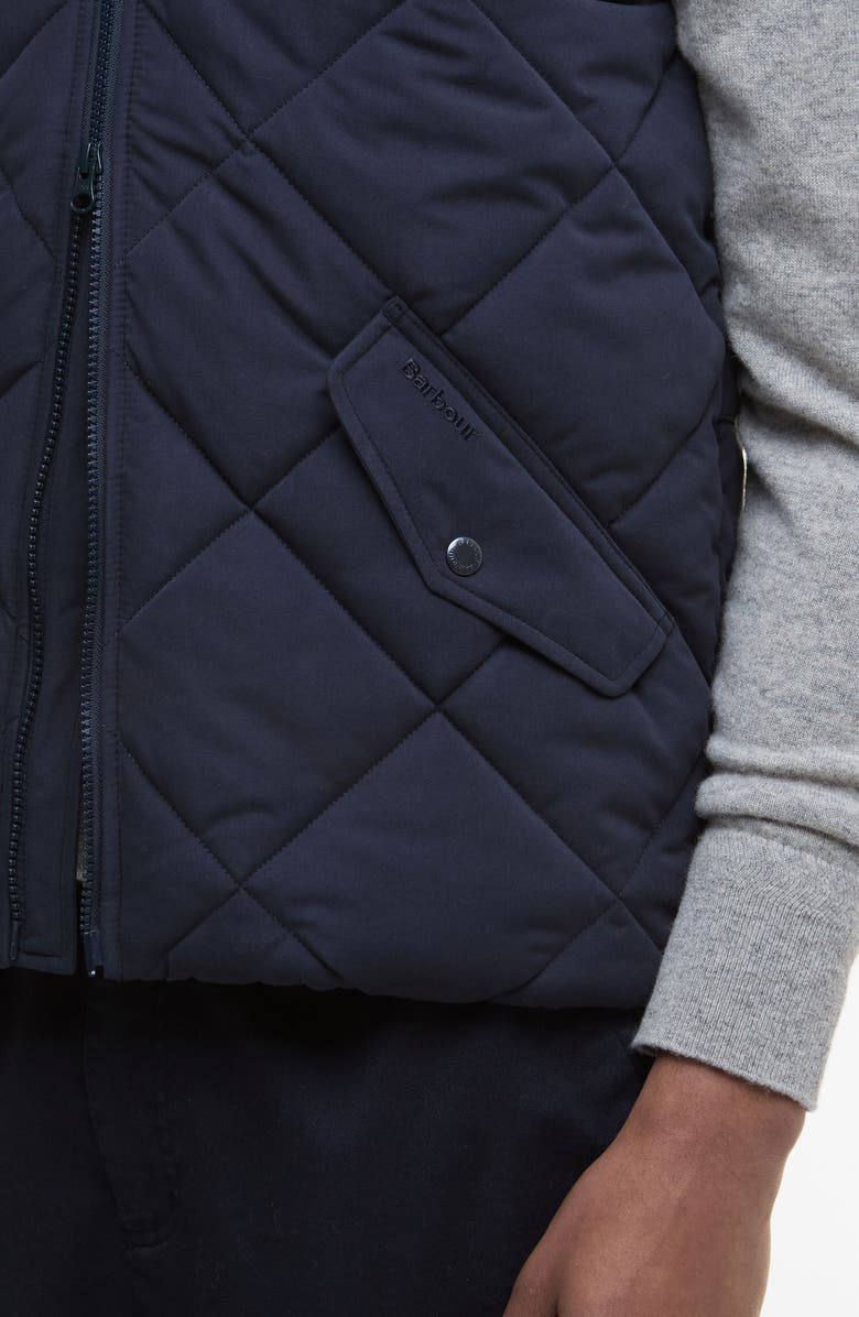 Barbour City Chelsea Quilted Vest, Alternate, color, Dark Navy/ Midnight Oak