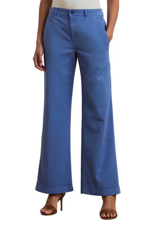 RALPH LAUREN LAUREN RALPH LAUREN WIDE LEG COTTON TWILL PANTS 