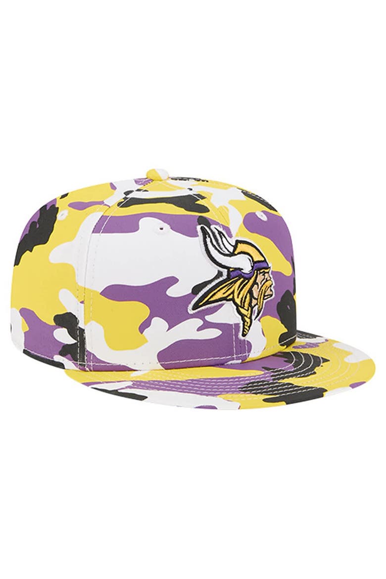 Men's New Era  Gold/Purple Minnesota Vikings 59FIFTY Fitted Hat, Alternate, color, Gold