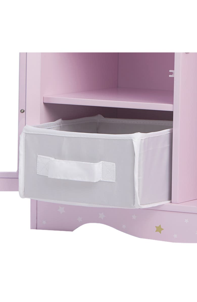 Teamson Kids Olivia's Little World Twinkle Stars Princess Fancy Doll Closet, Alternate, color, Purple/ White