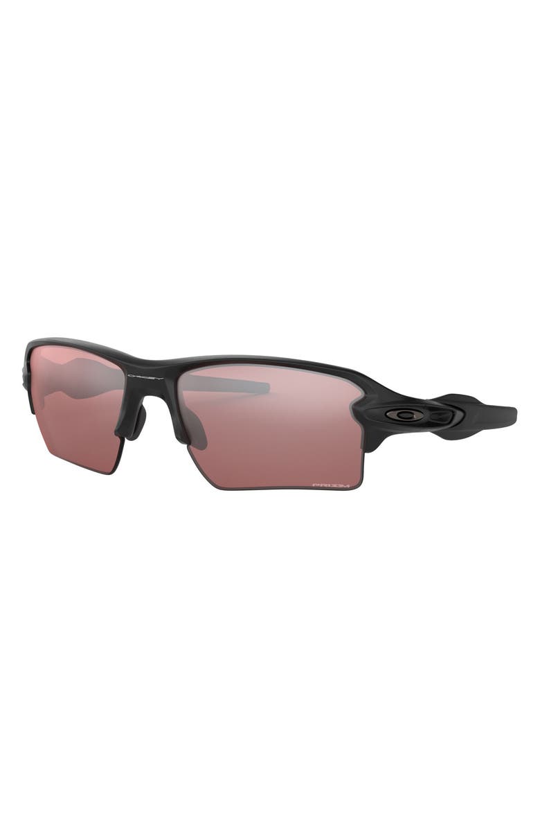Oakley Flak<sup>®</sup> 2.0 XL 59mm Prizm<sup>™</sup> Semi Rimless Wrap Sunglasses, Alternate, color, Black