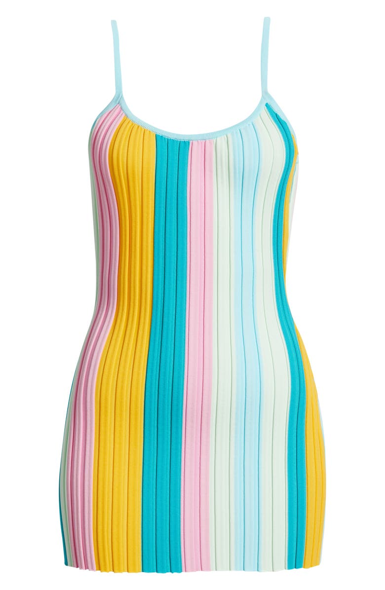 Kulani Kinis Rib Knit Minidress, Alternate, color, Seaside Dreamer
