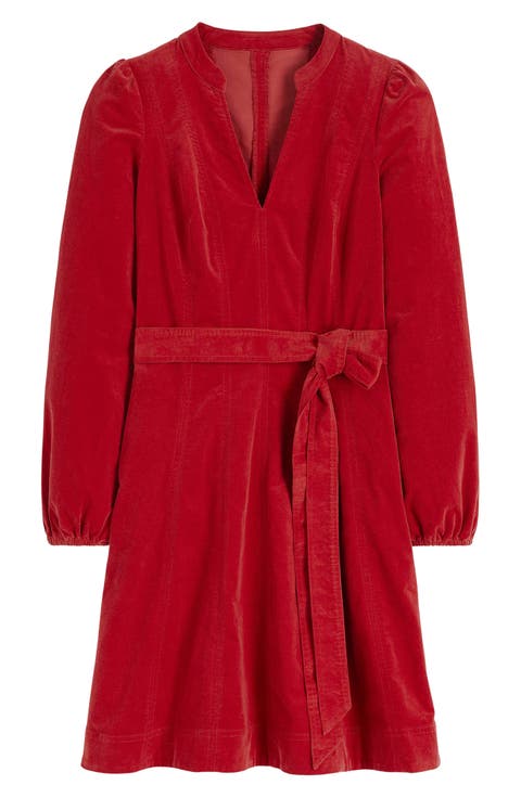 Ros Long Sleeve Corduroy Dress