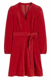 Boden Ros Long Sleeve Corduroy Dress